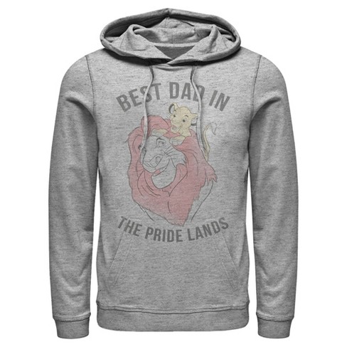 Men s The Lion King Simba And Mufasa Best Dad In The Pride Lands Pull Over Hoodie Target