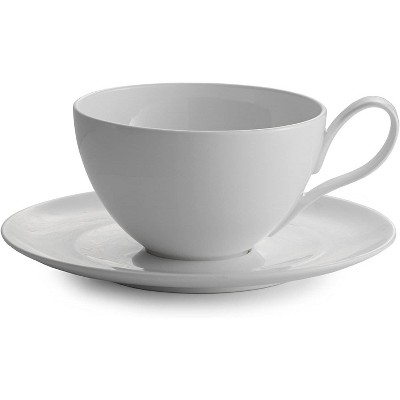 3.4oz Porcelain Espresso Cup With Saucer White - Threshold™ : Target