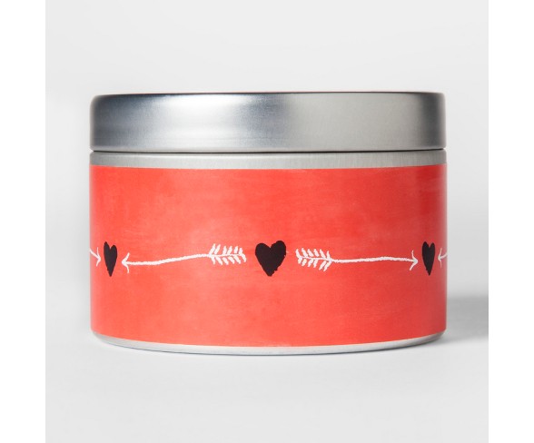 Valentine's Day Tin Candle Cherry Blossom 4.1oz