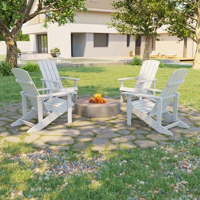 Sonkuki 4-Pack Recycled Plastic Wood Adirondack Chair