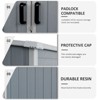 5x3FT Outdoor Storage Shed Waterproof Resin Cabinet with Lockable Doors for Bikes and Patio Furniture - 4 of 4