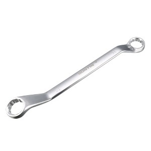 Unique Bargains Metric Cr-V Steel Mirror Polished Finish 12-Point Box End Offset End Torque Wrenches - 1 of 4