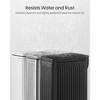 1.6 Gallon Slim Stainless Steel Trash Can with Soft-Close Lid, Step-On Pedal, Removable Bucket ¨C Moisture-Resistant, Bathroom & Office Use, Silver - 3 of 4