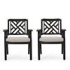 Set of 2 Outdoor Dining Chairs Cape Coral with Aluminum Frames-Christopher Knight Home - image 2 of 4