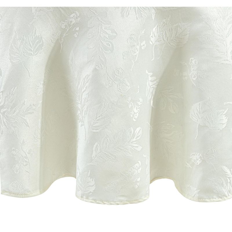 Elegant Woven Leaves Jacquard Damask Fall Tablecloth - Elrene Home Fashions, 1 of 4