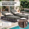 Buenhomino Outdoor Chaise Lounge Chairs with 5-inch Cushions, 5 Level Adjustable Backrest Recliner for Poolside Lounging or Patio Retreat - 3 of 4