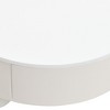 NicBex Nesting Coffee Table Set of 2,Plastic Side Table with Storage Drawer,Modern Round Coffee Tables for Living Room,Bedroom,28"&20" - 3 of 4