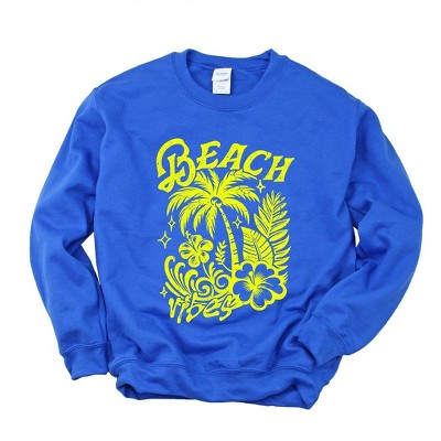 Simply Sage Market Women's Graphic Sweatshirt Beach Vibes Distressed