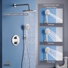 CASAINC 3-Spray Patterns 9 Inches Wall Mount Dual Shower Heads (Thermostatic Valve Included) - 4 of 4
