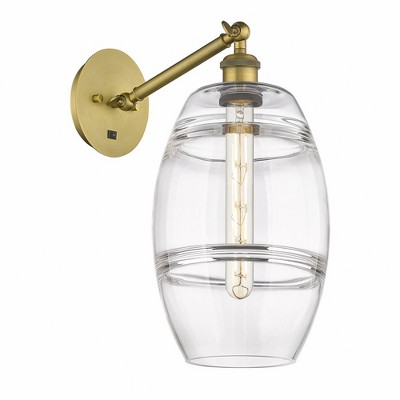 Vaz - 1 Light Arm Adjusts Up and Down Wall Sconce In Industrial Style-9.88 Inches Tall and 8 Inches Wide