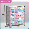 Sorbus Dresser with 7 Drawers - Storage Chest Organizer with Steel Frame, Wood Top, Handles, Fabric Bins - 4 of 4