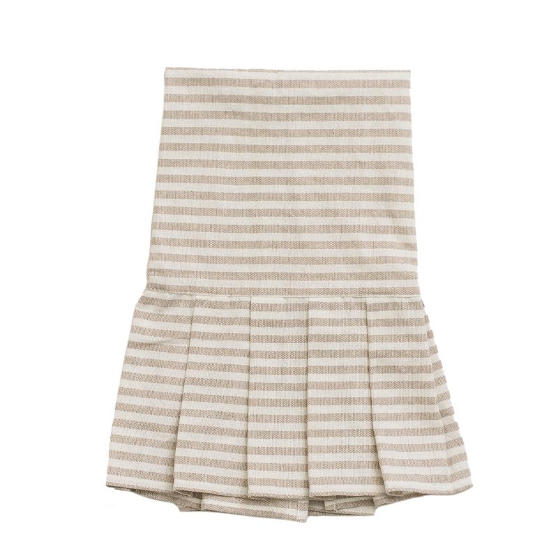 Sweet Water Decor Tan Striped Tea Towel - 18x28", 1 of 6