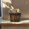 Cheung's Mariva Dark Brown Wood Decor Bucket Medium - 2 of 4