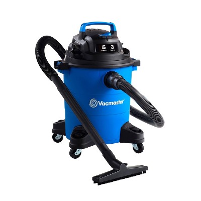 Vacmaster 5gal 3 Peak HP Wet/Dry Vacuum: Electric Multi-Surface Shop Vac, Bagless, Blower, Cord Storage, 2-Year Warranty