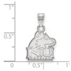 Black Bow Jewelry Sterling Silver Northern Illinois Huskies NCAA Small Pendant - 2 of 3