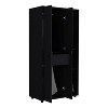 TIRAMISUBEST Misuri Double Door Wardrobe Armoire - Mobile Lateral Filing Cabinet Locking Wheels Adjustable Shelf - 4 of 4