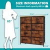 FURNIinspire Utility Storage Cabinets 8 Drawer Multi-Functional Tall Dresser Ideal for Organization in Kids Rooms and Beyond, Brown, 31.5"*11.8"*36.4" - 3 of 4