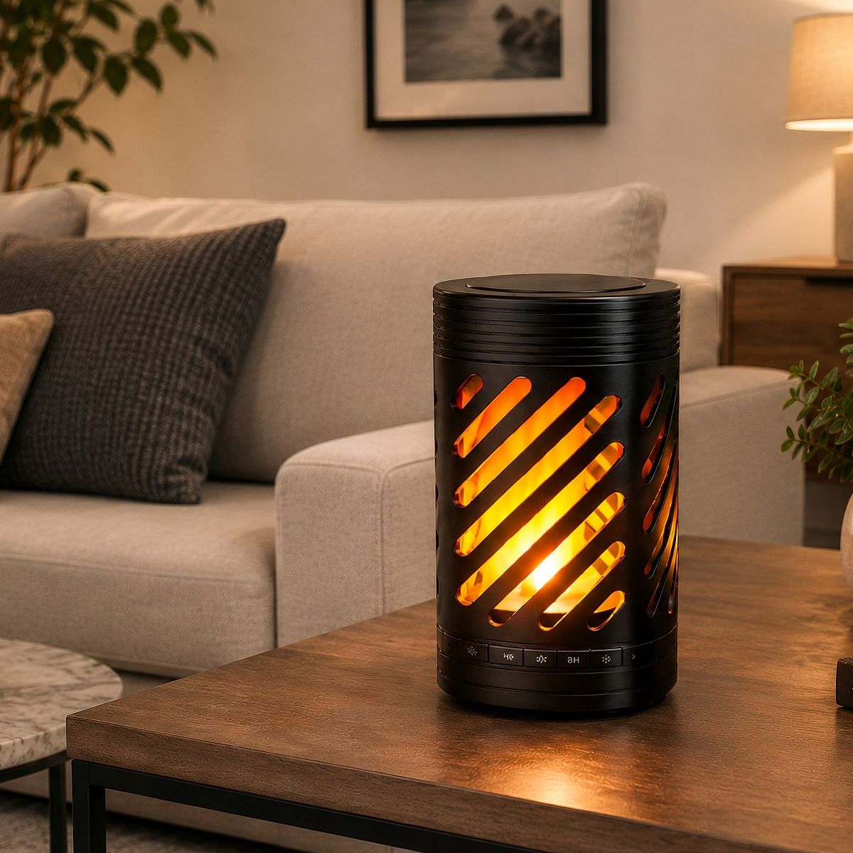 2-in-1 Ambient Flame Lantern Speaker - thumbnail 2