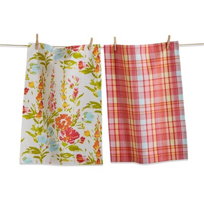 5pk Kitchen Towel & Dishcloth Set Red - Design Imports : Target