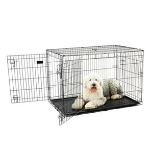 Carlson Double Door Wire Dog Crate - Black XL - 1 of 4
