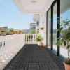 Syemin Carpet Tiles 44 Pieces Interlocking Deck Tiles, Decking Floor Tiles, Indoor and Outdoor Floor Tiles, Courtyard Floor Tiles, Gray, 12"*12"*0.8" - 4 of 4