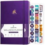Undated Wellness Planner 6 Months Weekly/Daily 8"x5.5" Purple - Clever Fox