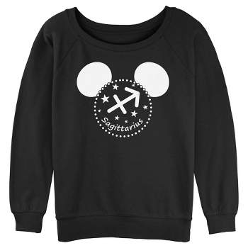 Junior's Women Mickey & Friends Sagittarius Silhouette Sweatshirt