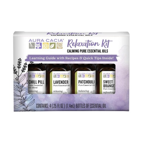 Aura Cacia Discover Relaxation Kit - 4ct/0.25 fl oz each - image 1 of 4