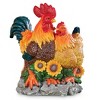 Collections Etc Hand-Painted Rooster and Pen Detailed Planter with Drainage Hole - 3 of 3