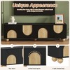 Whisen Modern TV Stand Fits TVs up to 78 in.  with Fluted Glass Doors, 2-Drawers and Cabinets - 4 of 4
