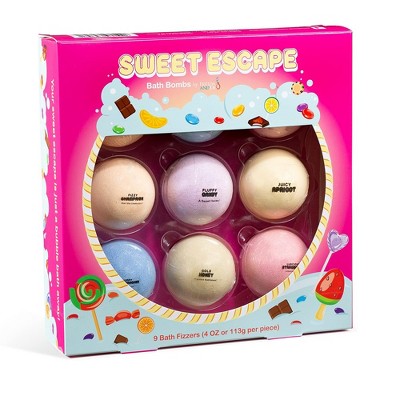 Bath Ball Gift Set Handmade Bath Ball 9PCS Colorful Fizzy Bath