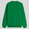 Men's The Simpsons Crewneck Fleece Sweatshirt - Green - 3 of 3