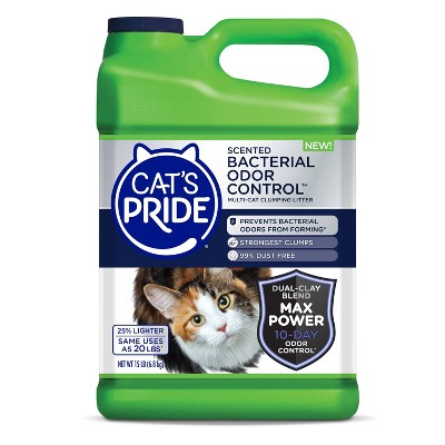 Cat's Pride Bacterial Odor Control Scented Multi-Cat Lightweight Litter -15lb