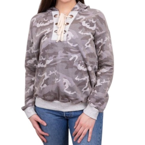 Women's Camo Hoodie - honeyme - image 1 of 3