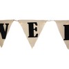 Northlight 18.75" Beige Battery Operated LED Lighted Burlap Happy Halloween Banner - 4 of 4
