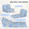 Hooseng Folding Sofa Bed Floor Mattress for Kids, Glow in Dark Kids Couch Fold Out, Toddler Futon Foldable Chair Bed, Convertible Toddler Floor Sofa - 4 of 4