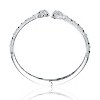 Guili Rhodium Plated Fauna Bangle Bracelet for Women - Nature-Inspired Jewelry with a Stylish Fauna Design for Everyday Wear or Special Occasions - 2 of 3