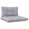 vidaXL 2-Seater Patio Sofa with Gray Cushions, Solid Pinewood Construction, Flexible Modular Design, Weather Resistant, Perfect for Outdoor Use - 4 of 4