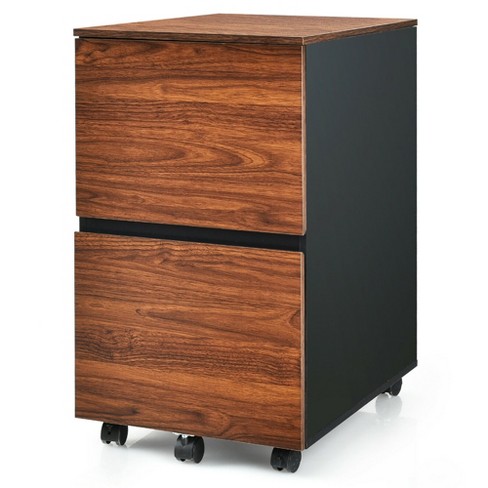 Costway 5-drawer Chest Rolling Storage Dresser Lateral File Cabinet With  Adjustable Shelf : Target