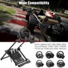 Racing Wheel Stand with Shifter Bracket - Height Adjustable Foldable Simulator Stand, Universal Carbon Steel Frame for Logitech/Thrustmaster/Fanatec - 2 of 4
