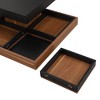 CAVINAS Coffee Tables for Living Room Square 360°Rotating Coffee Table Modern Center Table with 2 Drawers, Swivel Tabletop and Storage for Apartment - 4 of 4
