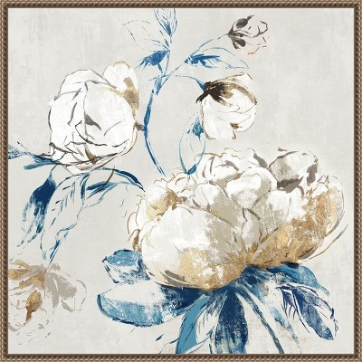 Amanti Art Gold Rosa II by Asia Jensen Canvas Wall Art Print Framed 22 x 22-in.