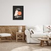 Stupell Industries Happy Halloween Smiling Ghost Pumpkin Black Framed Giclee Art - 2 of 4