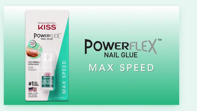 KISS PowerFlex Maximum Speed Nail Glue - 0.10oz, 2 of 8, play video
