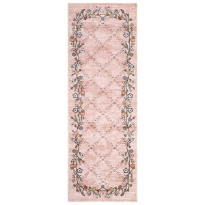 Washable Modern Floral Print Area Rugs for Living Room Bedroom, Indoor Farmhouse Home Decor Carpet for Dining Room Office - 1 of 4