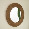 FONTOI Breeza Handwoven Hemp and Bamboo Circle Mirror Wall Mounted Decorative Accent for Bedroom Living Room or Entryway, Silver, 23.82"*23.82"*0.91" - 4 of 4