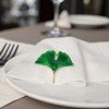 Unique Bargains Napkin Rings Gingko Leaves Stainless Steel 1 Pc - 3 of 3