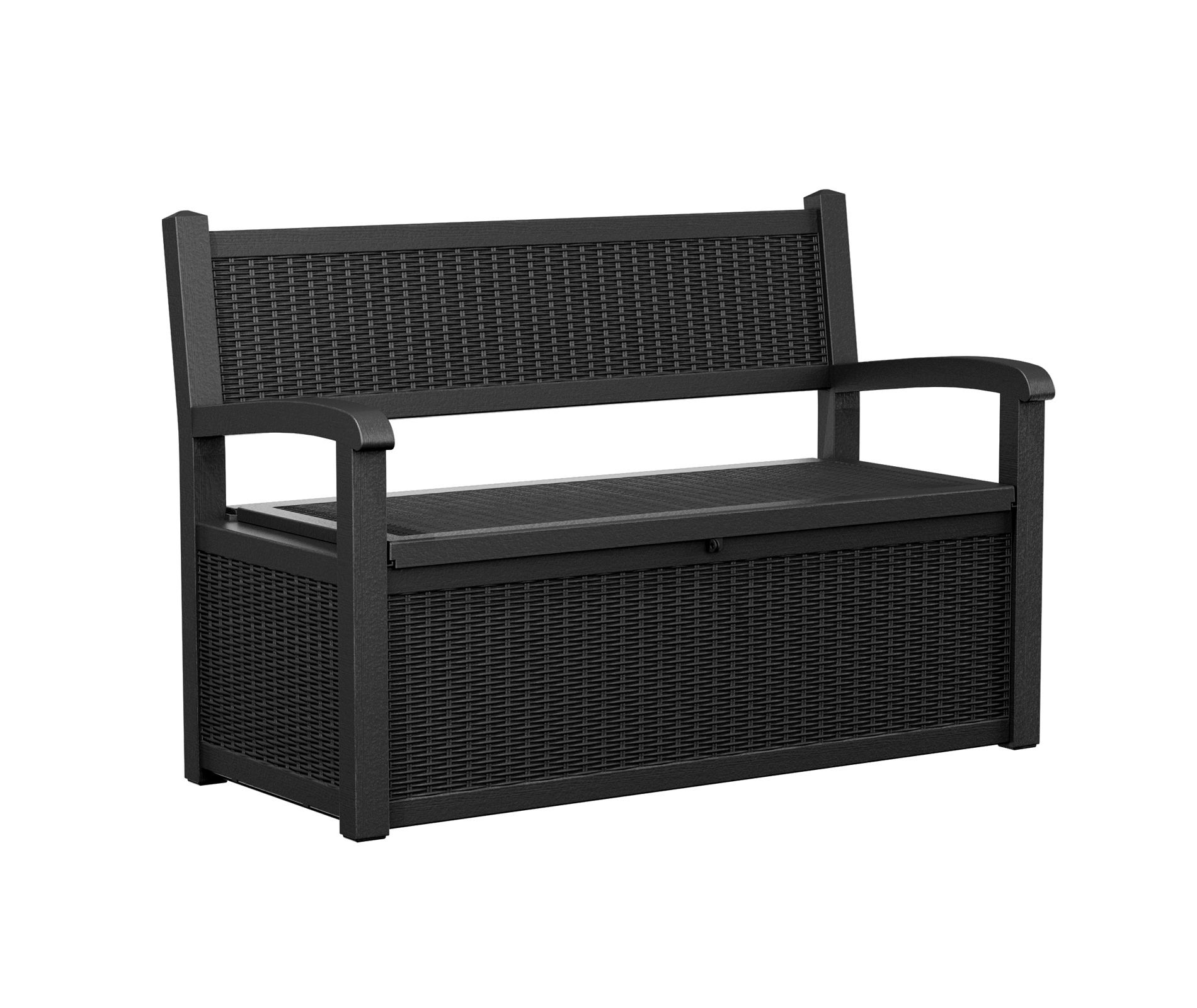Gulches Outdoor Resin Storage Bench (51.06”L×24.17”W×35.24”H) – 70 Gallon Hidden Storage, Rattan-Look, 500LBS Seating Capacity