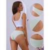 Allegra K Women's Low-Waisted Hi-Cut Breathable Butt Lifter Briefs - 3 of 4