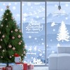 Unique Bargains Christmas Decorations for Windows and Home Christmas Window Clings Party Supplies White 1 Set - 2 of 4